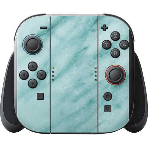 Turquoise Marble Nintendo Switch 2 (2025) with Joy-Con Skin